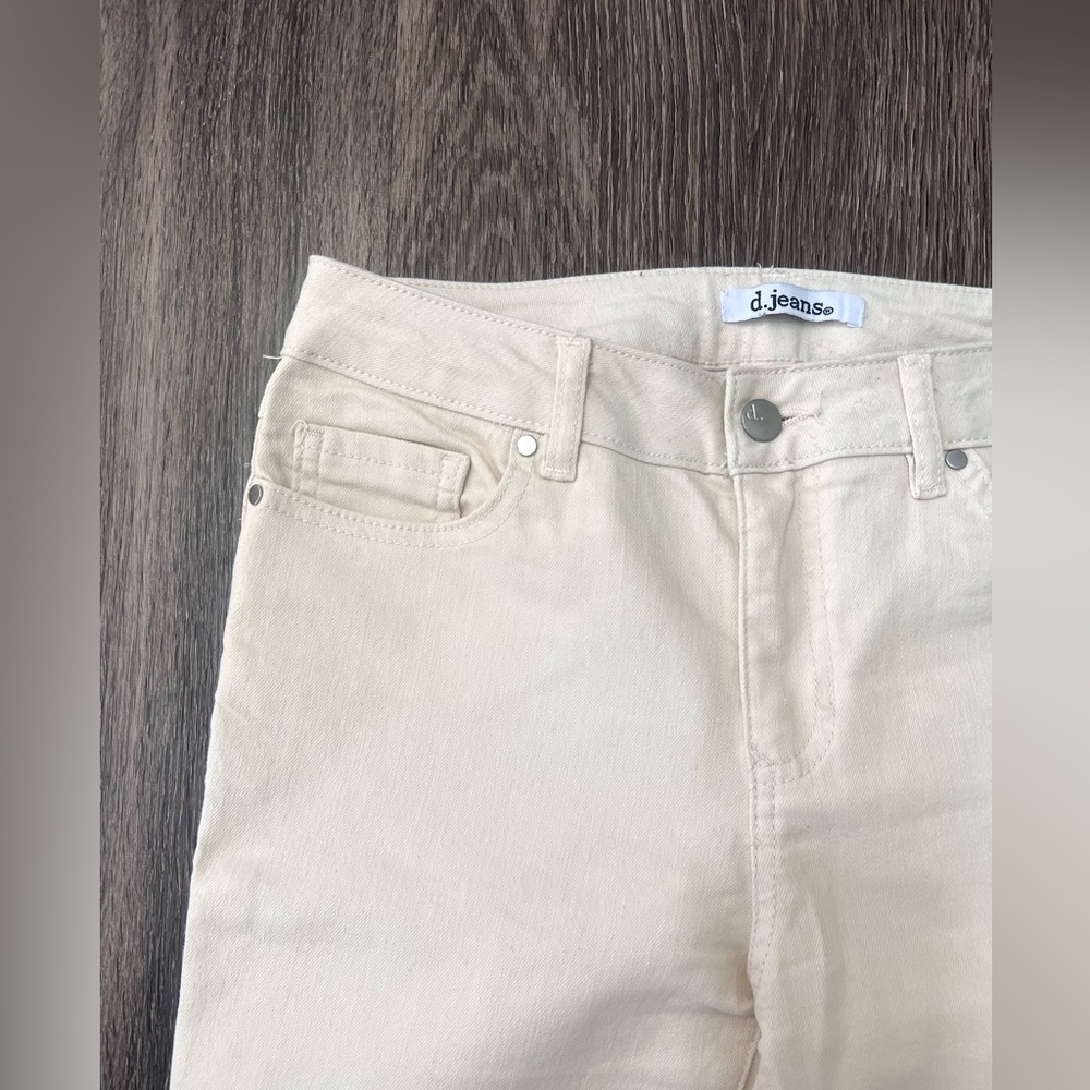 d. Jeans Skinny Cream ECRU Stretch Denim Jeans Women's Size 4 - Picture 3 of 10